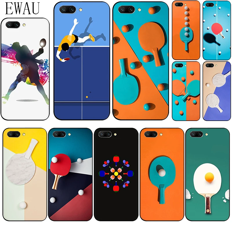 EWAU Настольный теннис арт пинг понг силиконовый чехол для телефона huawei Honor 6A 7A Pro 7C