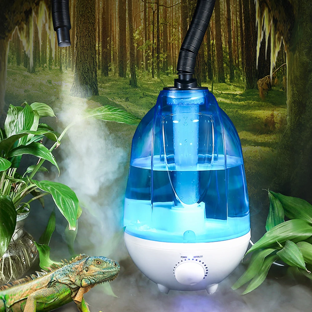 

Увлажняющий вместительный туман для террариума объемом 4 л, Освежающая коробка для домашних животных, увлажняющий Распылитель, резервуар д...