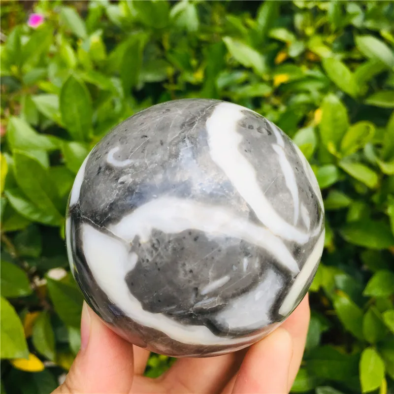 

Natural shell stone crystal ball divination energy stone ball photography decorative ball