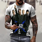 2021 Мужская футболка с 3d принтом U2 Band Faithfulness мужская одежда в британском стиле