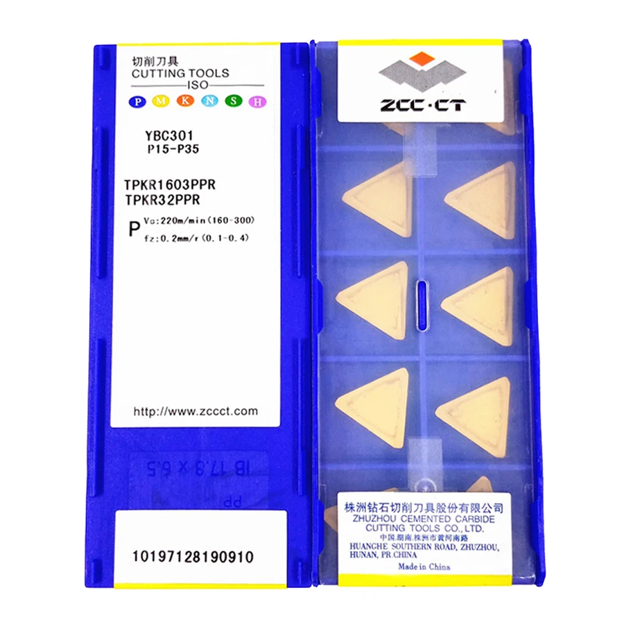 ZCC.CT TPKR1603PPR YBC301 карбидные вставки 10 шт. | Инструменты