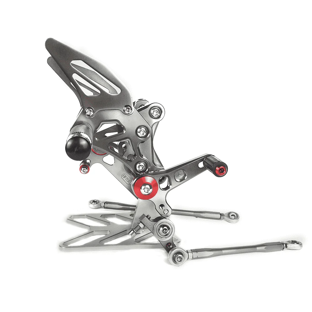 Мотоциклетные аксессуары Алюминиевые Подножки с ЧПУ наборы задних регулируемых