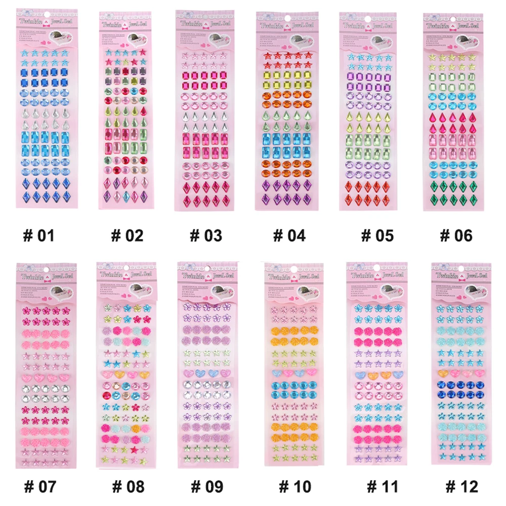 3D Алмазные Стразы для детей наклейки мобильных телефонов/ПК акриловые с