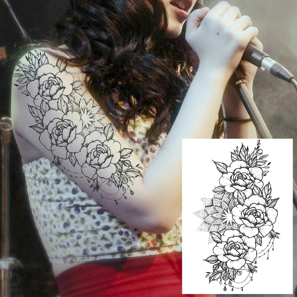 PLZ152 Мира Gigeon в стиле «Ловец снов»; серьги Henna Mandala цветов и птиц Тотем временная татуировка Стикеры перо Водонепроницаемый татуировки, боди-арт поддельные татуировки - Цвет: PLZ152