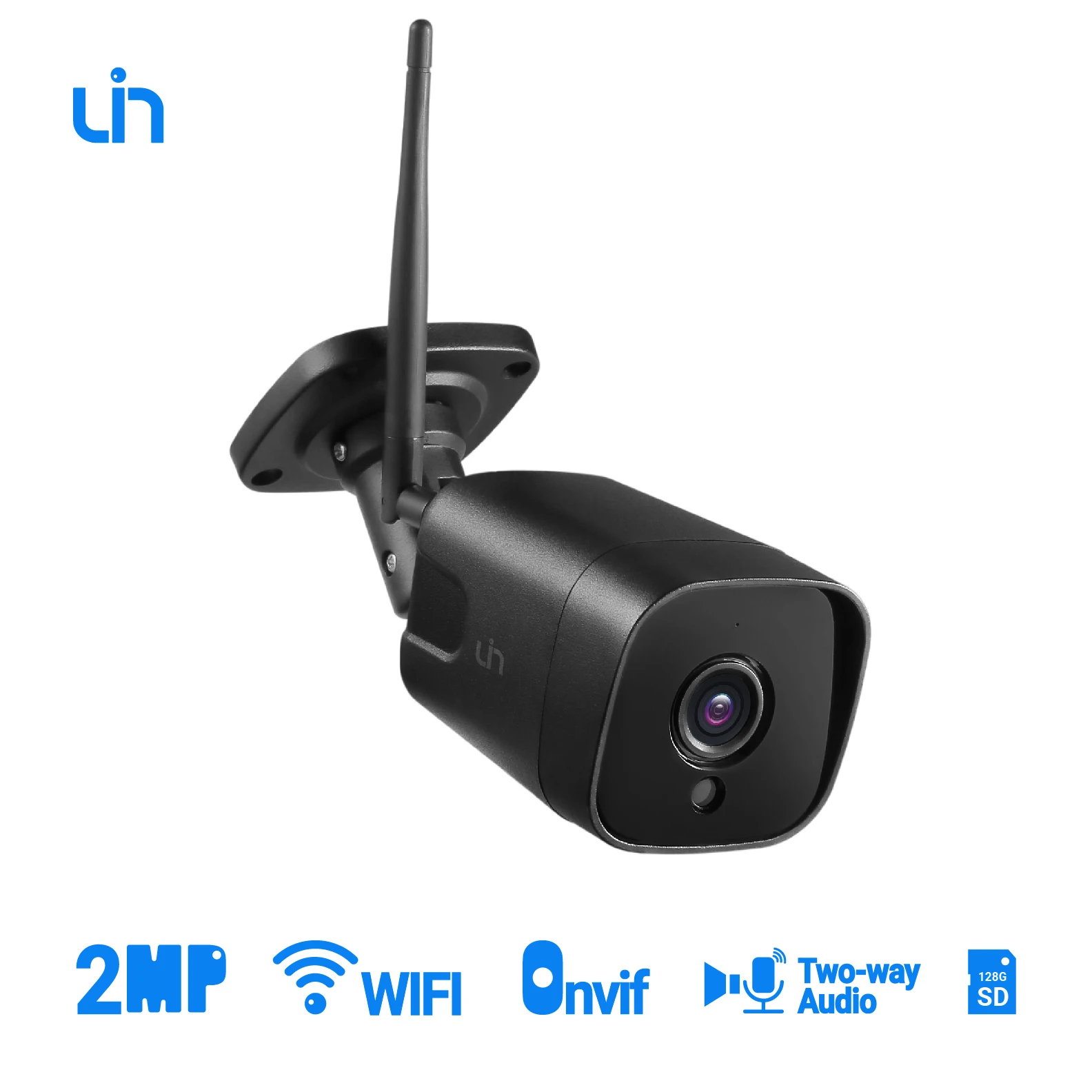 

UIN 2MP WiFi IR Security CCTV Camera Indoor/Outdoor Two-Way Audio Mic & Speaker Onvif 25m IP66 Wireless Camera Support SD 128G