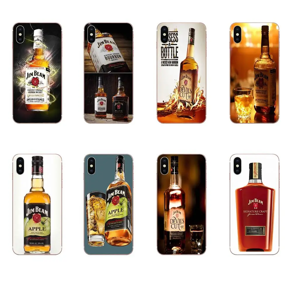 Чехлы из термополиуретана Jim Beam вина для Apple IPhone X XS Max XR 4 4S 5 5C 5S SE 6 6S 7 8
