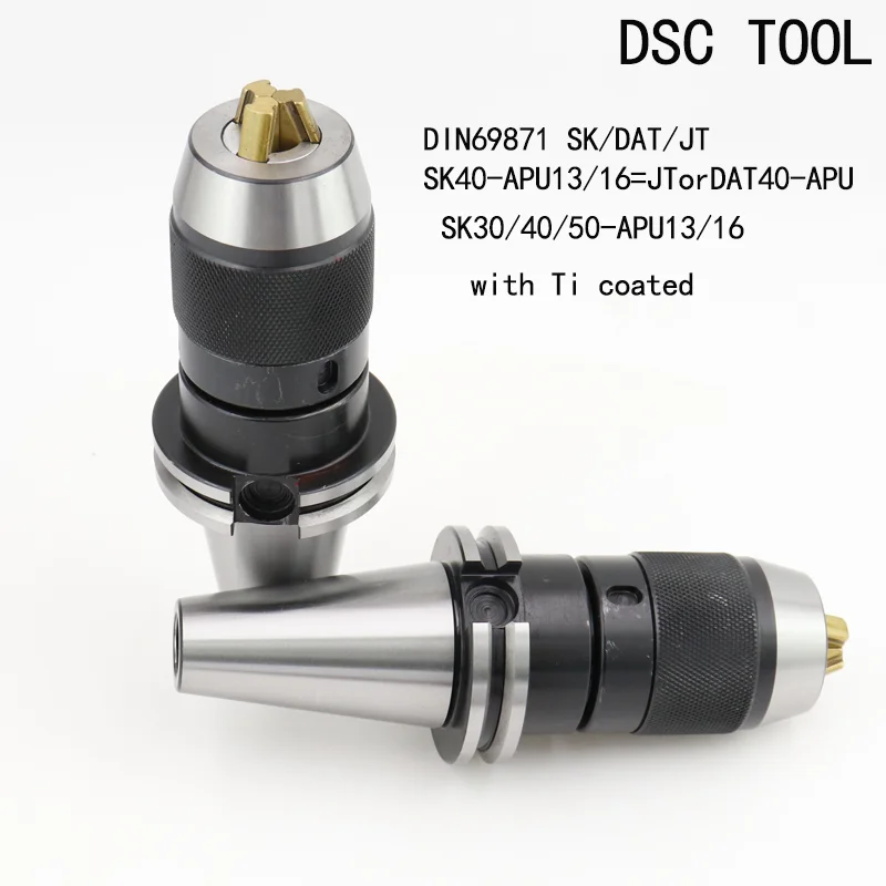Tool Holder DIN69871 SK40-APU13-100 SK40-APU16-100 SK-APU holder APU drill Tool Holder high precision keyless drill chucks