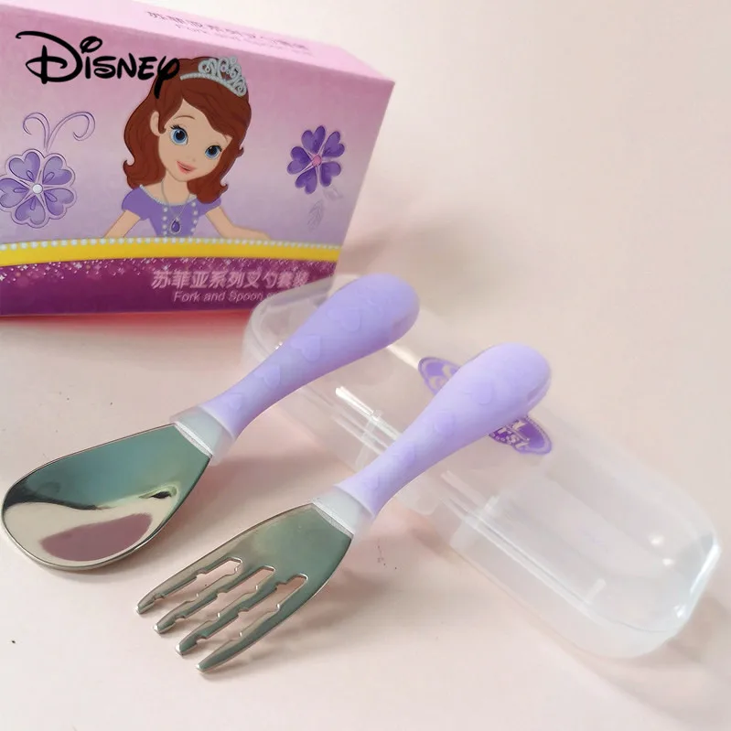Набор столовых приборов из нержавеющей стали Disney комплект детской посуды вилка