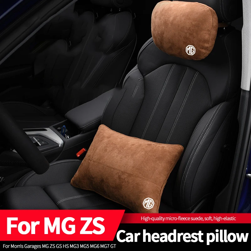 

Car Headrest Pillow For Morris Garages MG ZS GS HS MG3 MG5 MG6 MG7 GT Breathable Memory Foam Waist Protection Car Lumbar Pillow