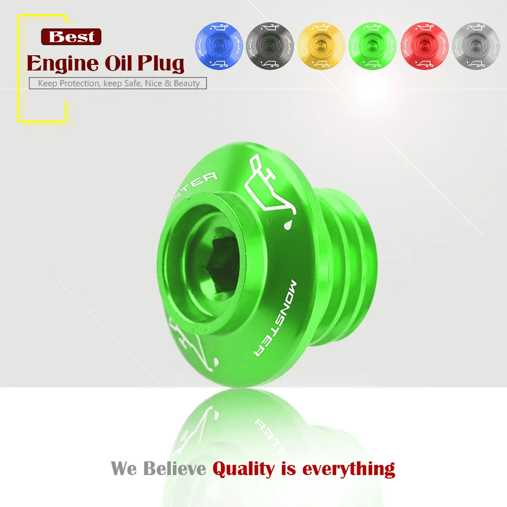 

CNC Engine Plug Cover Caps Screws Filter Oil Bolt for DUCATI MONSTER 696 769 797 1100 1100EVO 821 1200/S/R