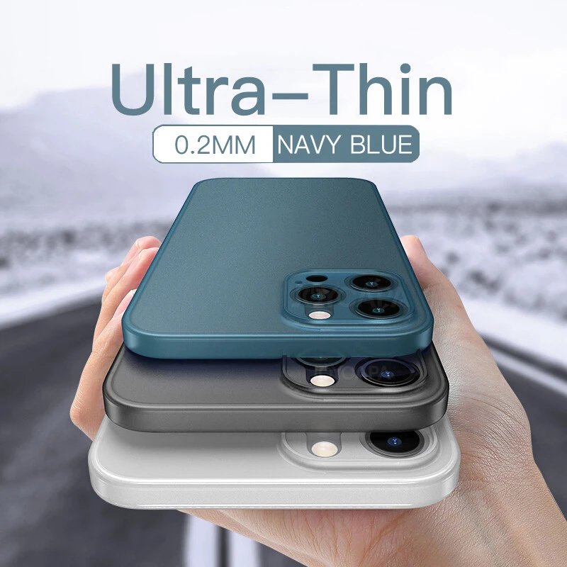 

Luxury New Phone Case for iPhone 12 Mini Pro Max Thin Shockproof Frosted Coque Back Capa for iPhone 12 Pro Max Fundas Back Cover