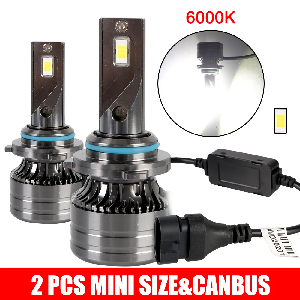 Car Headlight 60W 6000LM 6000K Mini Canbus LED Head Lamp Super Bright H4 9003 H7 H8 H9 H11 9006 HB4 1 Pair Auto Fog Light