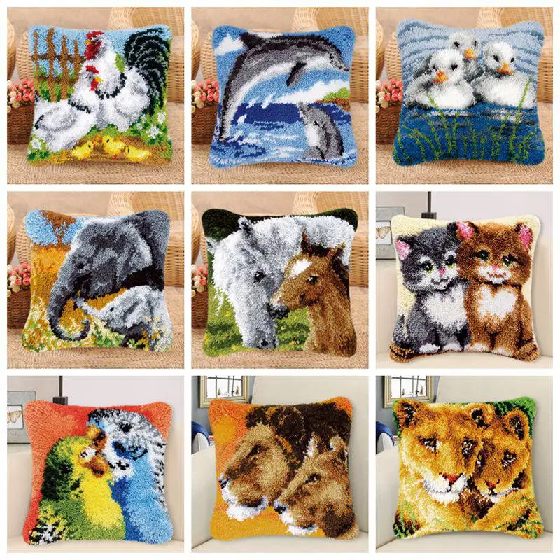 Праджня Животные рукоделие крючком защёлки комплект коврик сделай сам Tapijt