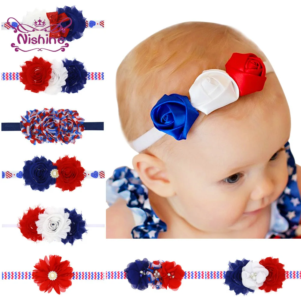 

Детский обруч для волос, эластичная повязка на голову, с цветами, ручной работы, для девочек, подарок на праздник