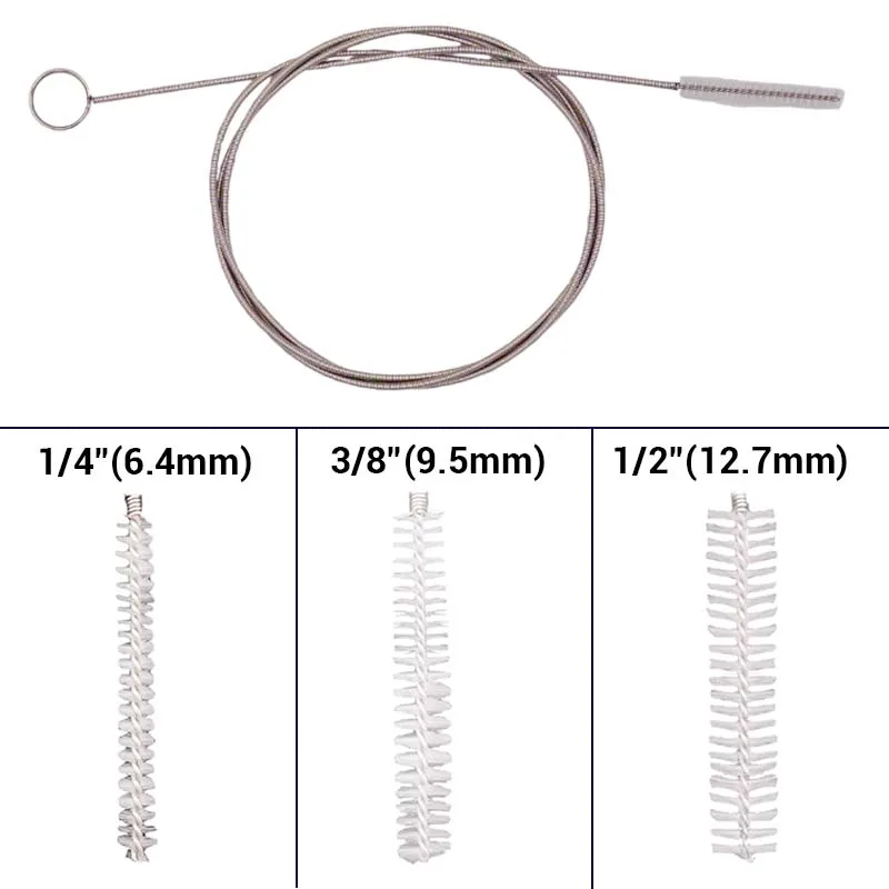 3 разных размера 1 5 м спиральная Чистящая Щетка для пива силиконовый шланг
