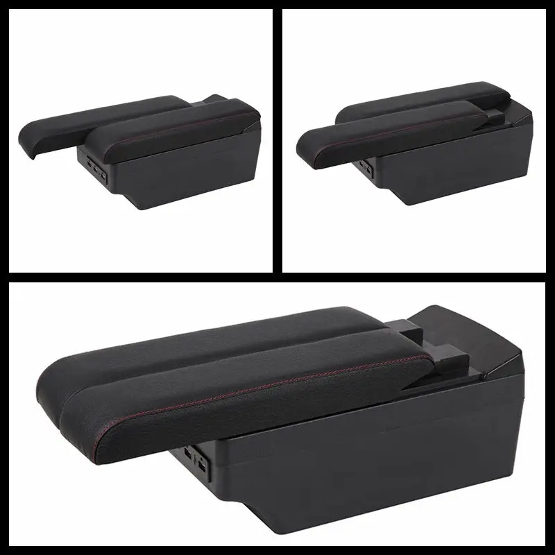 Для Opel Corsa подлокотник коробка Opel Corsa D usb зарядка центральный магазин содержание коробка для хранения с держателем чашки в автомобильные аксессуары