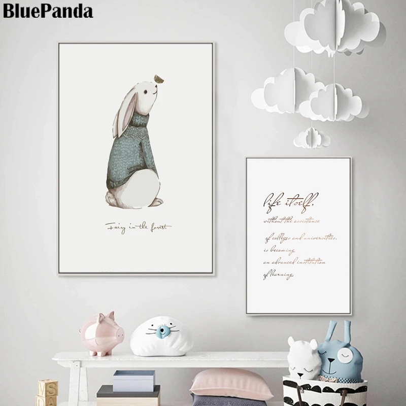 Абстрактный олень Детские Картины настенные художественные принты