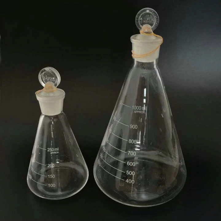 1 шт. 50 1000 мл стеклянная фляга erlenmeyer коническая бутылка со стеклянной крышкой| |