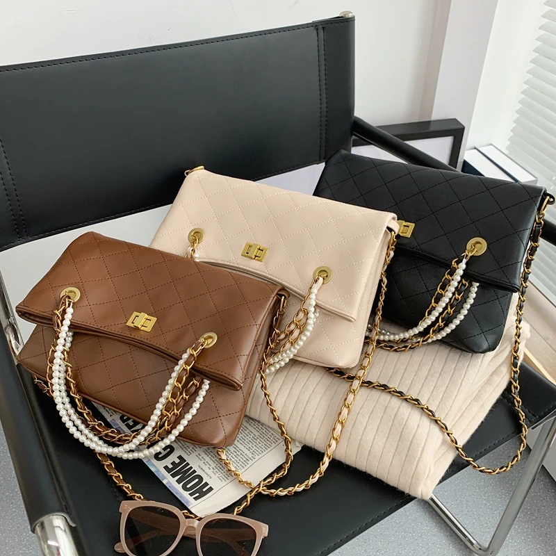 

ATLI High Quality Fashion Chain PU Leather Crossbody Bags For Women 2021 Large Capacity Casual Shopping Handbags Shoulder Bags