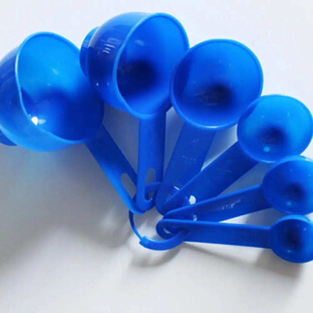 7 шт мерные чашки кофе и набор ложек Пластик Еда метрические ложки Портативный