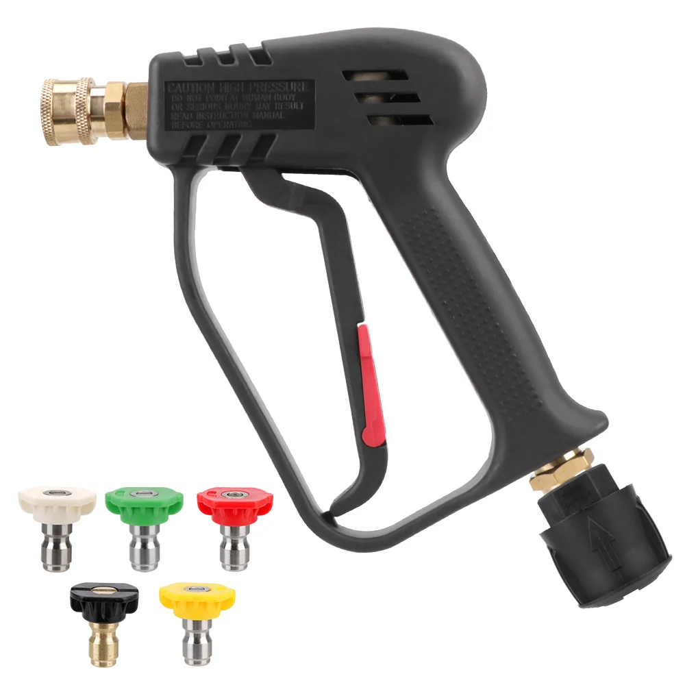 

High Pressure Water Gun with 5 Quick Connect For Karcher/Nilfisk 4000PSI M22-14MM Car Cleaning Color Nozzle Kit