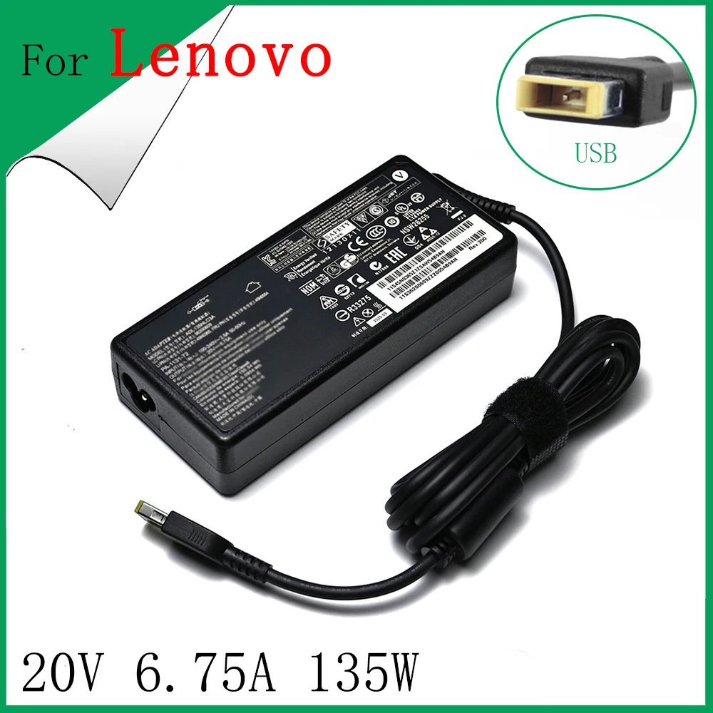 Оригинальный ноутбук Ac адаптер питания для IBM Lenovo T440p Y50-70 20V 6.75A ADL135NDC3A зарядное