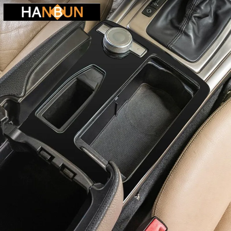 

Black Center Console Gear Shift Water Cup Frame Decoration Cover Trim Stainless Steel For Mercedes Benz C Class W204 2007-2014