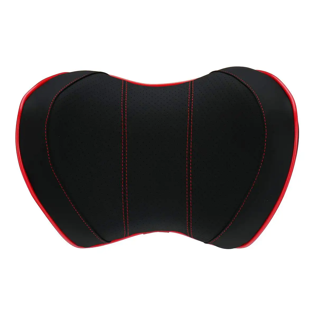 Black Red Подголовник автомобиля, подушка для путешествий, подушка для шеи, подушки для сиденья из пены памяти, подголовник, подголовник, подушка для сна, аксессуары для автомобиля - Цвет: Black Red