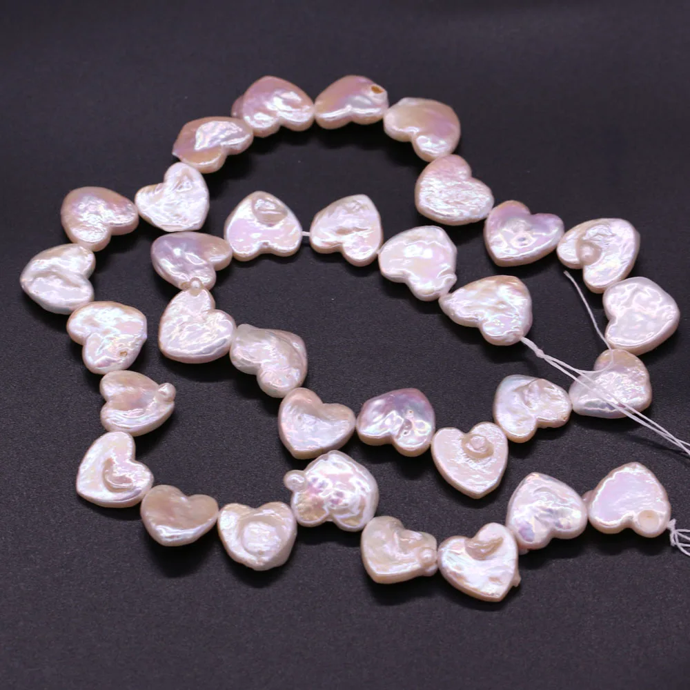 

New Style 13-15mm Natural Freshwater Heart Shape Pearl Beads Baroque Pearl Loose Beads For DIY Necklace Bracelat Jewelry Making