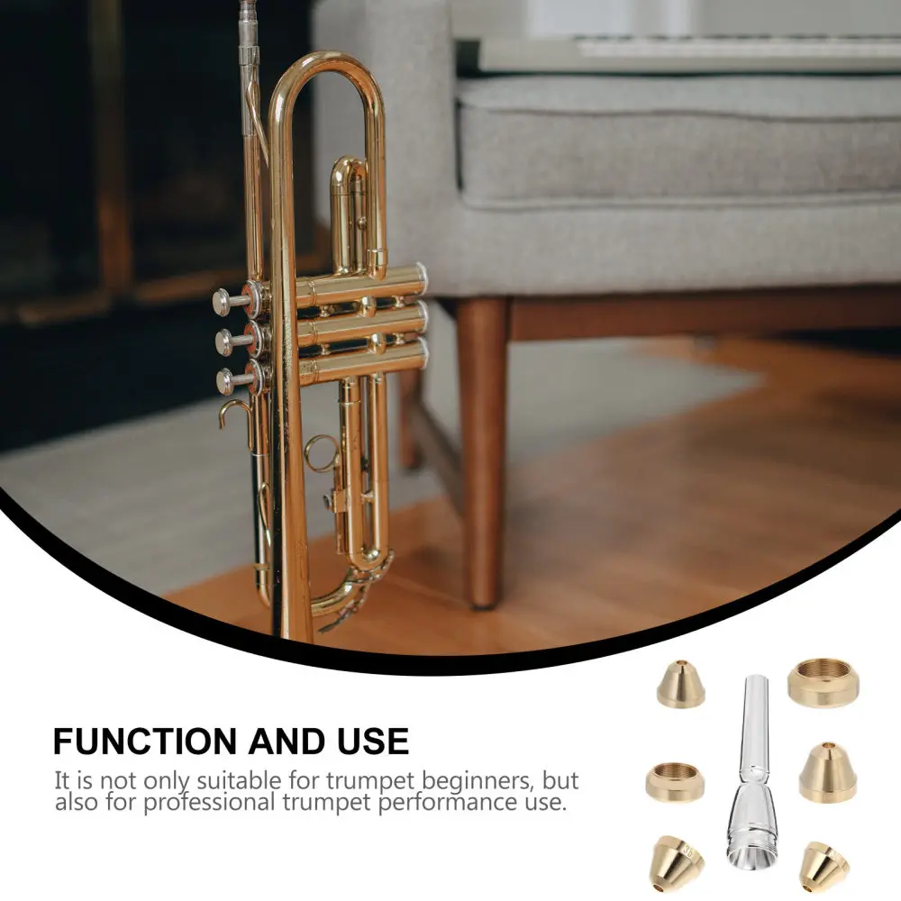 

7 Pcs Durable Trumpet Embouchure Trumpet Mouthpiece Musical Instrument Accessory
