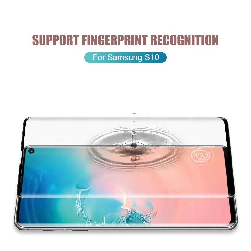 30D полное изогнутое покрытие из закаленного стекла для samsung Galaxy S10E S10 5G S9 S8 Plus A6 A8 S7 Edge Защитная пленка для экрана