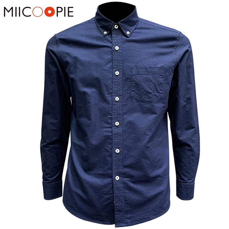 

Dress Shirts For Men Long Sleeve 2021 Classic Pocket Formal Business Cotton Social Work Office Oxford Chemise Homme Men Clothing
