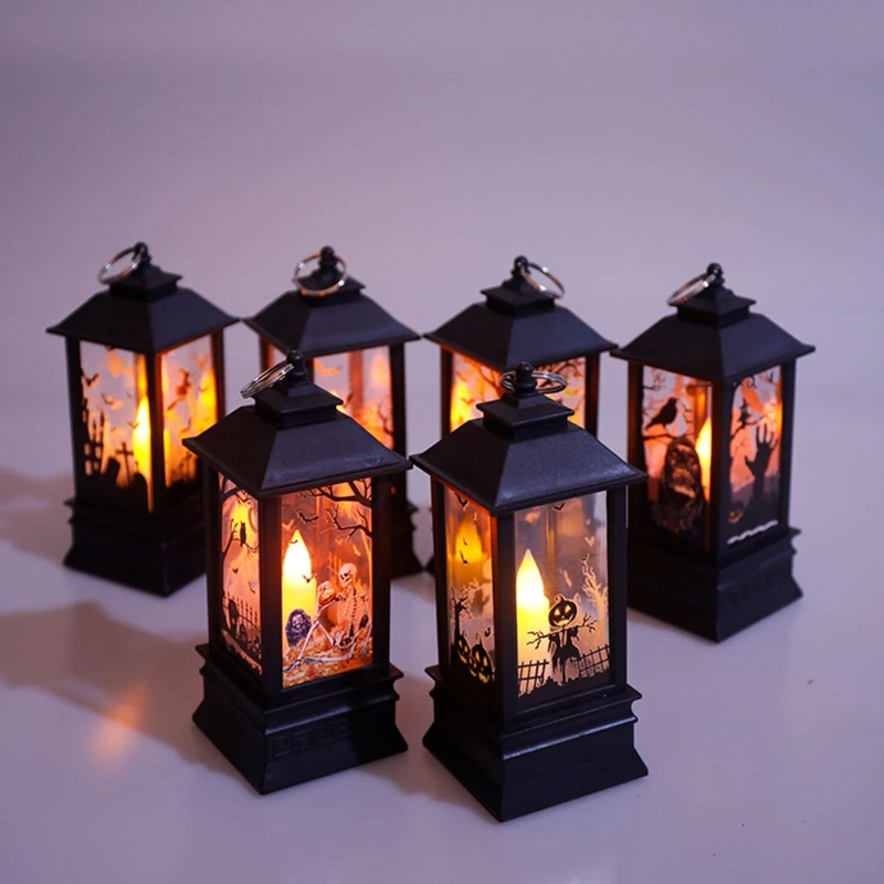 

Halloween Decoration Ornaments Scary Lantern LED Electronic Candle Lights X4YD