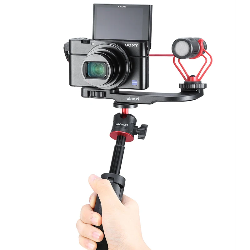 ULANZI PT-9 Vlog крепление для холодной обуви пластина Sony A6400 A6300 удлиненный микрофон