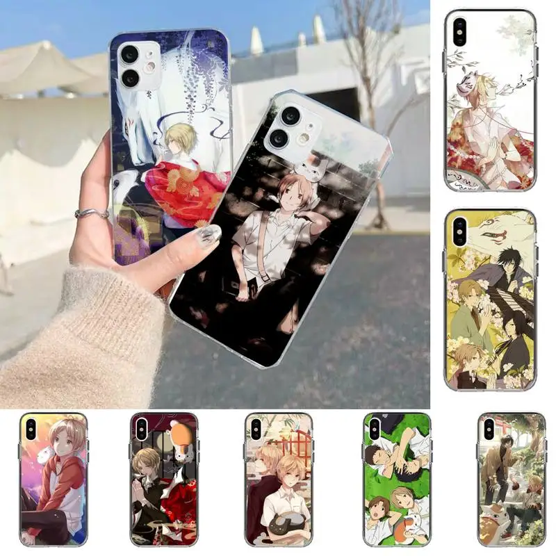 

Cute Japan Cartoon Madara Cat Natsume yuujinchou Phone Case for iPhone 11 12 13 mini pro XS MAX 8 7 6 6S Plus X 5S SE 2020 XR