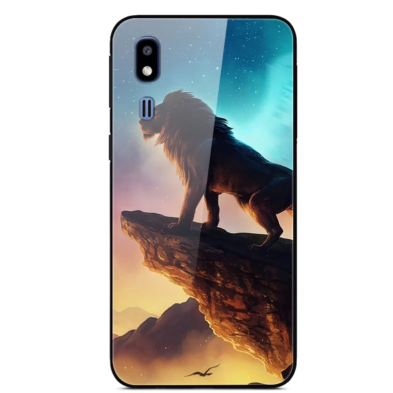 Для Samsung Galaxy A50 A70 A10 A20E A30 A40 A80 A90 A20 E Роскошная задняя крышка из закаленного стекла