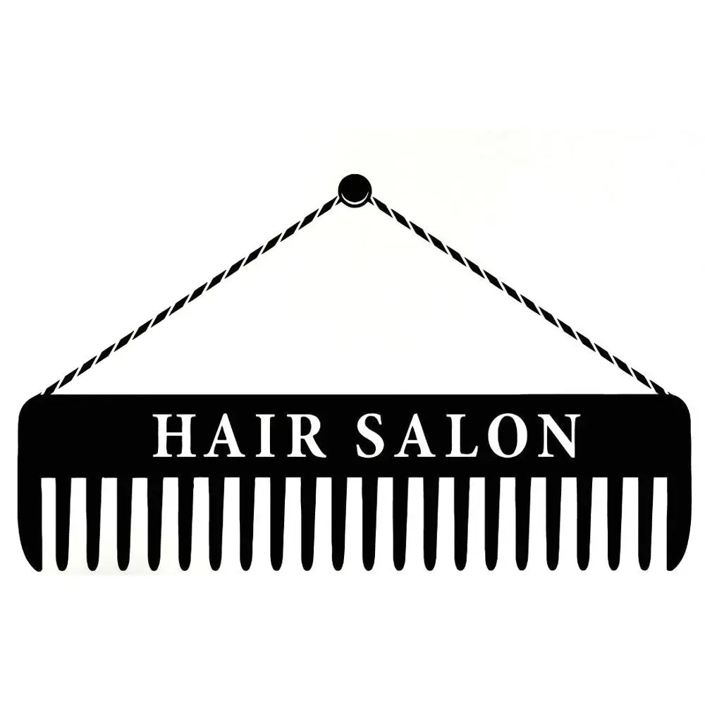 

Personality Creativity Car Sticker Hair Salon Sign Hairdresser Scissors Pvc Motorcycle Car Stickers Red/Black/White/Silve/Laser