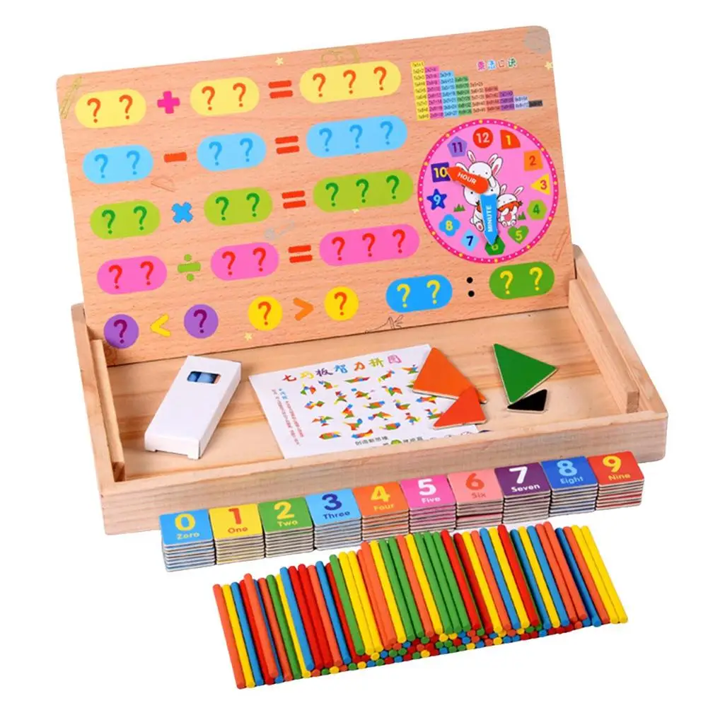 

Счетные палочки Монтессори, математические палочки, красочные математические стержни, Дошкольная развивающая игрушка, обучающая игрушка д...