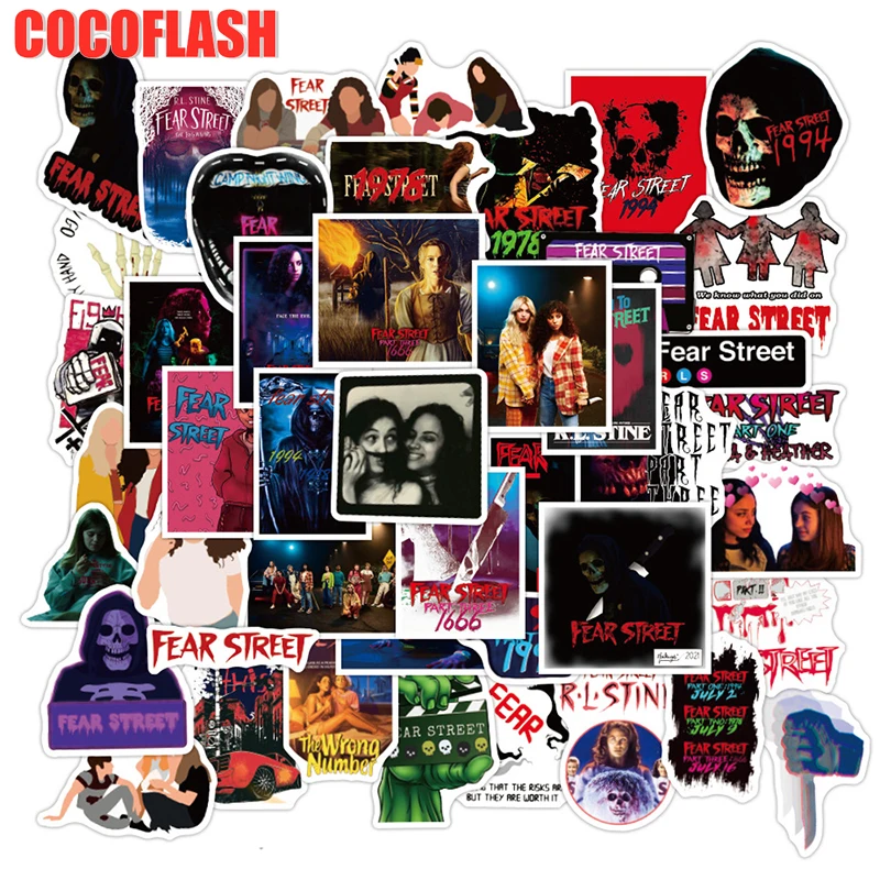 10/50 Pcs/lot Fear Street American TV Classic Horror Movies Cartoon Graffiti Stickers For Case Skateboard Luggage Helmet Laptop