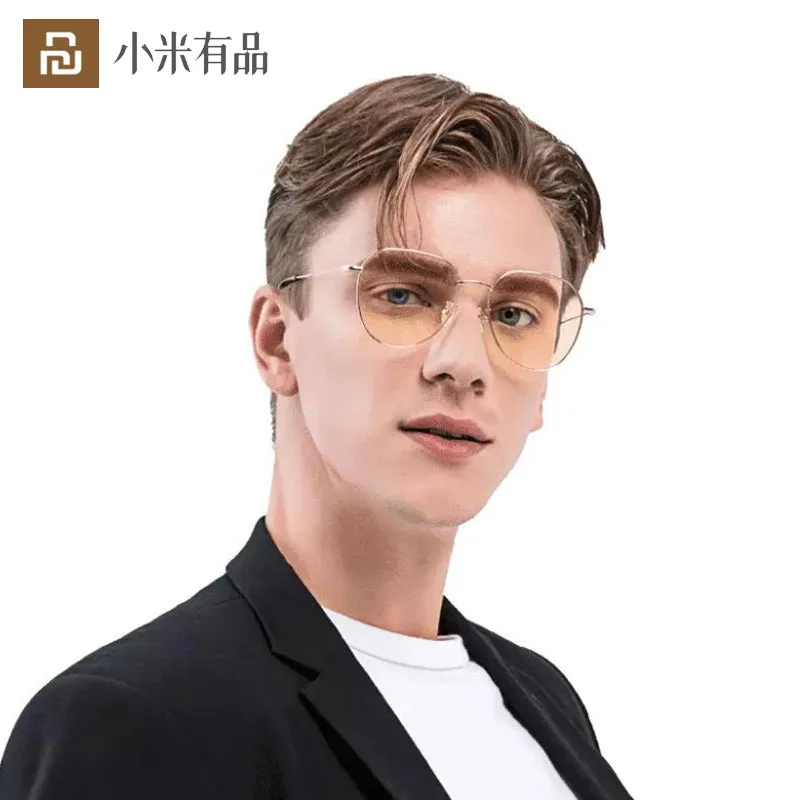 

New Youpin ANDZ Anti-Blu-ray Goggles-Metallic Lightweight Wear-resistant Study Computer Office Glasses 91% Trasmittance Glasses