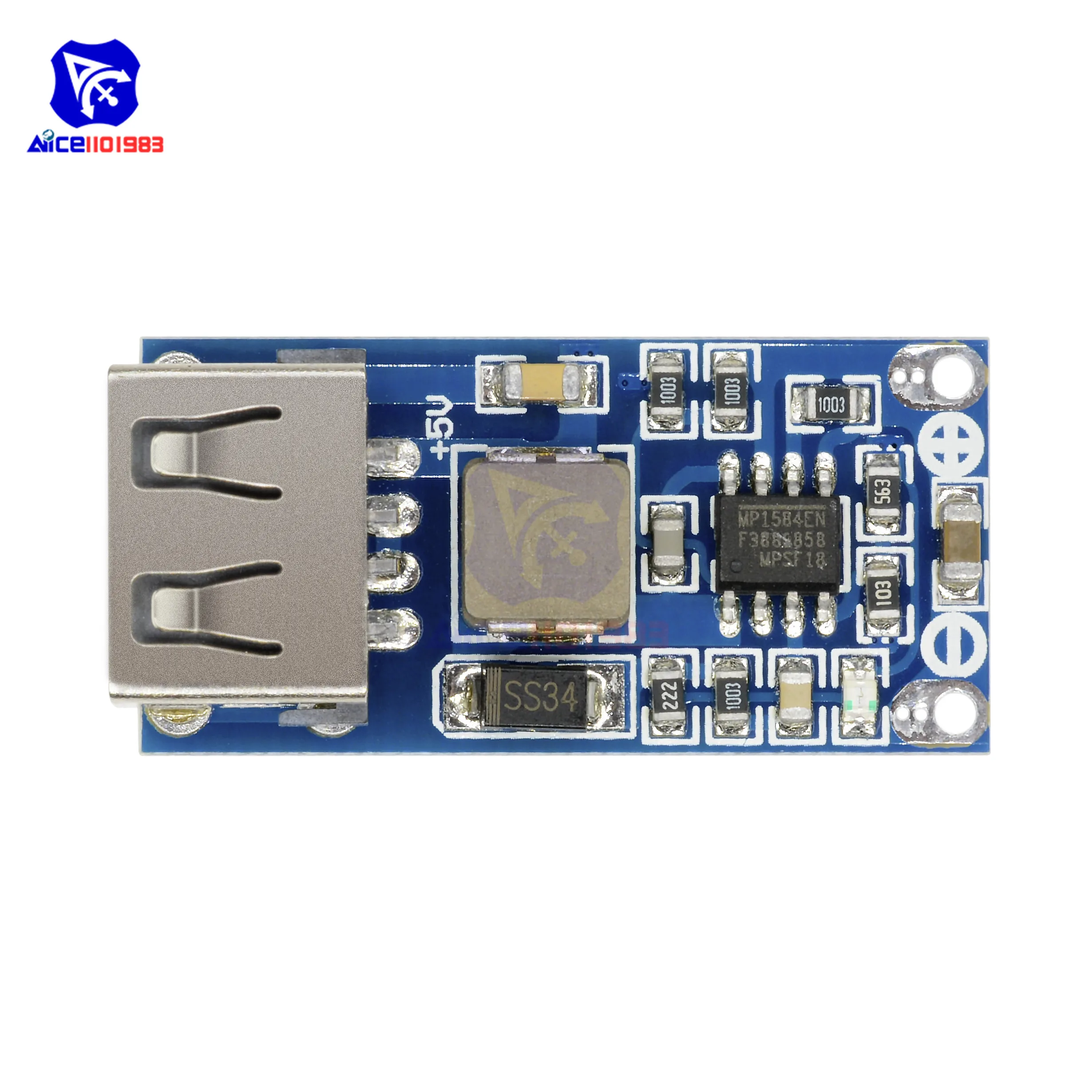 Diymore DC 6 26 В до 5 2 в 3 А блок питания понижающий преобразователь плата USB зарядный