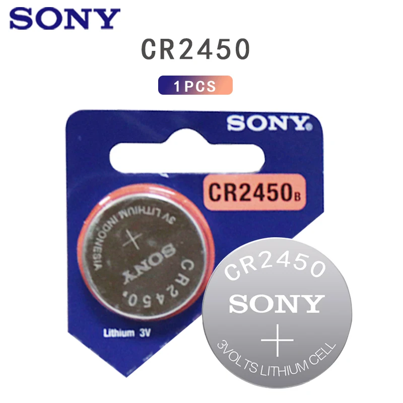 

Кнопочные батареи SONY CR2450 KCR2450 5029LC LM2450, литиевая батарея 3 в CR 2450 для часов, электронных игрушек, пультов