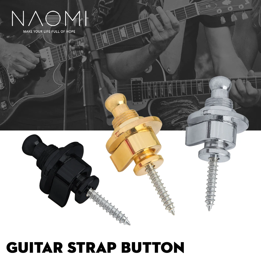 naomi 2 teilesatz elektrische gitarre bass pins strap taste strap lock quick release runde kopf gitarre strap locks einfach zu installieren free glob