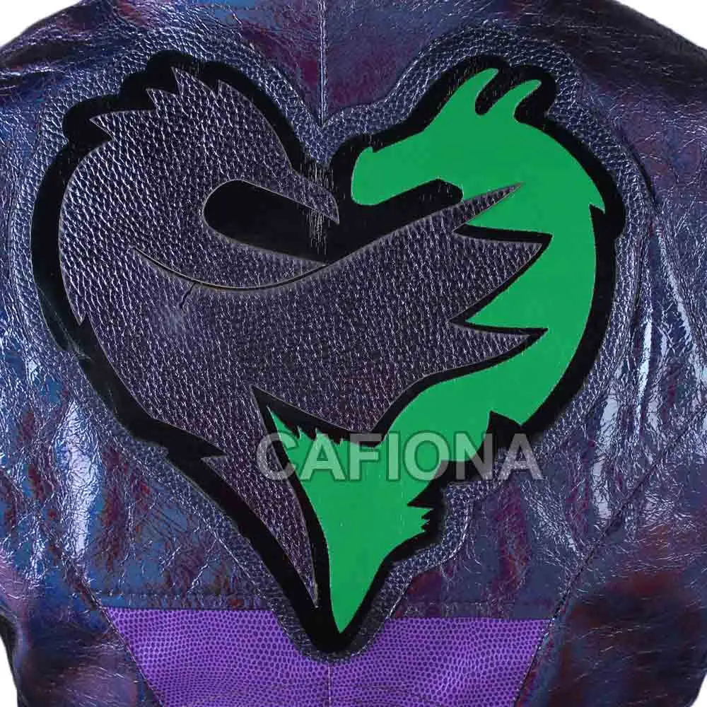 Новинка Наряд для косплея наследники 3 Кожаная куртка в стиле панк на Хэллоуин