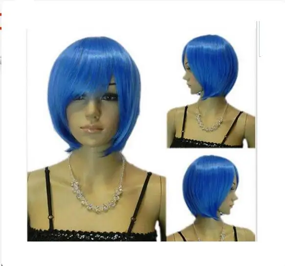 suyushun3448261+++Style614 Cosplay Short Light Blue Straight Wig Price: US $17 |