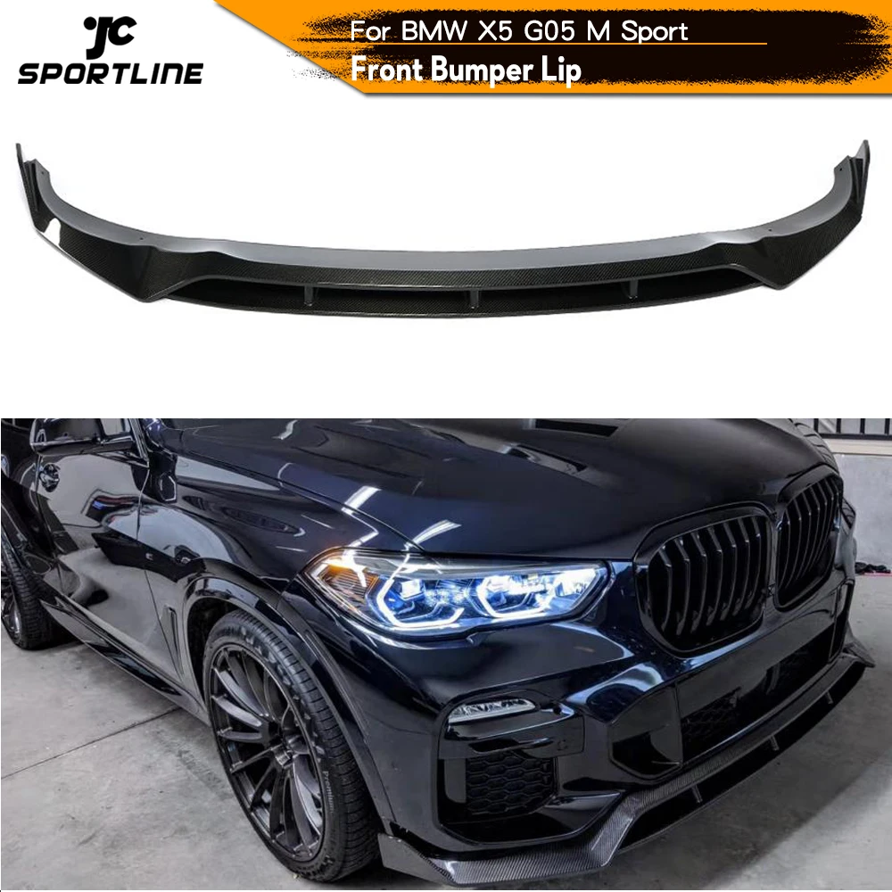 Углеродное волокно/FRP передний бампер спойлер для BMW X5 G05 M-Sport 2019 2020 защита |