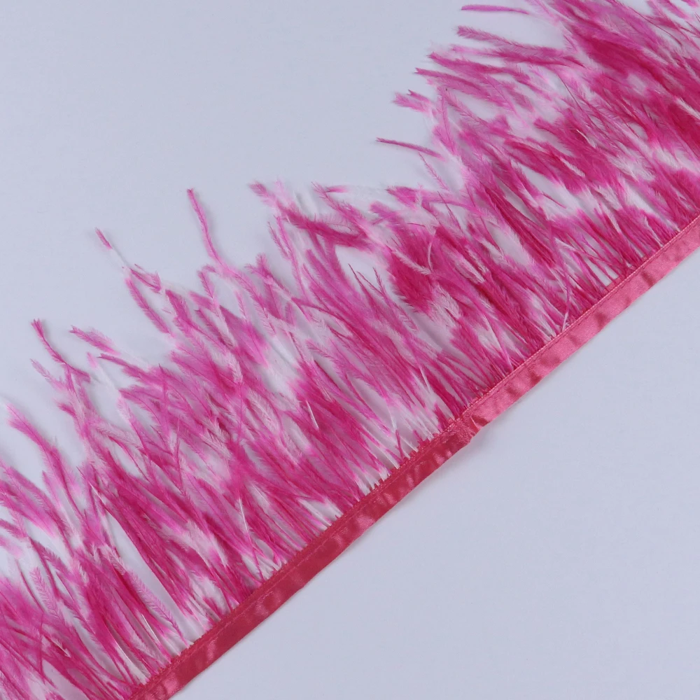 Австрийскими перьями и лентой с бахромой на стопу длиной от 10 до 15 см отделкой для