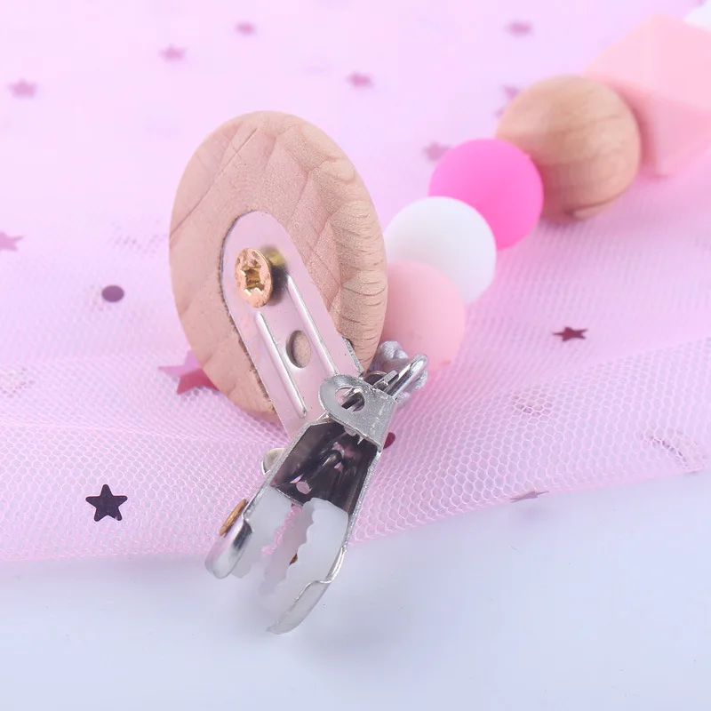 DIY красочные деревянные зажимы для детской соски забавная цепочка кормления
