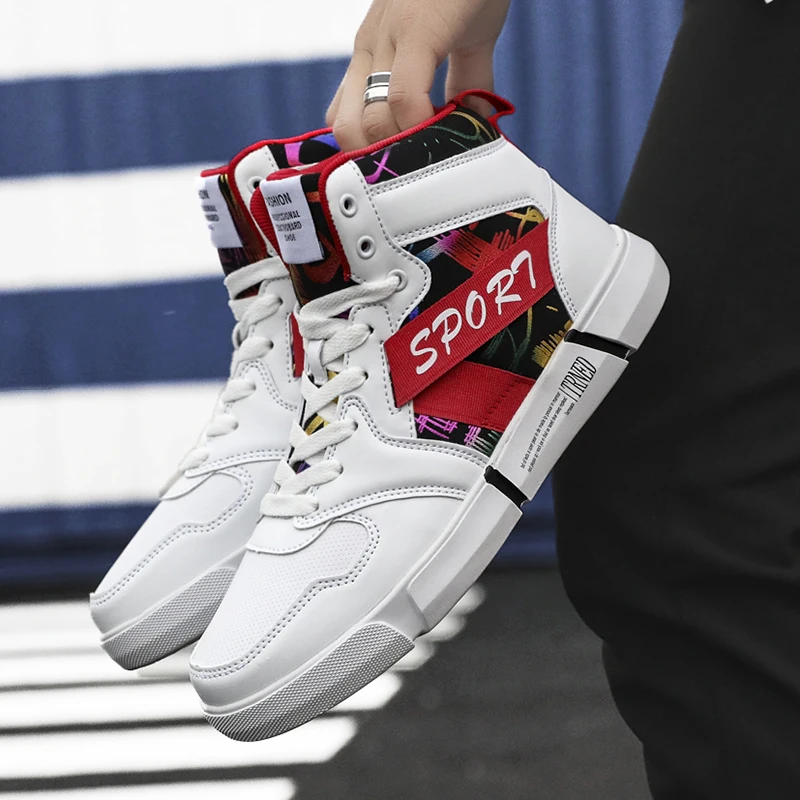 Кроссовки X женские высокие с ярким принтом Повседневная теплая хлопковая обувь