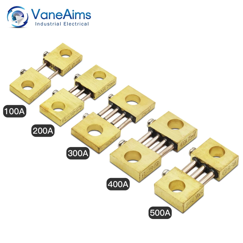 DC шунта FL-19 100A 200A 300A 400A 500A 600A 75mV сварочный аппарат латунь резистор для ток